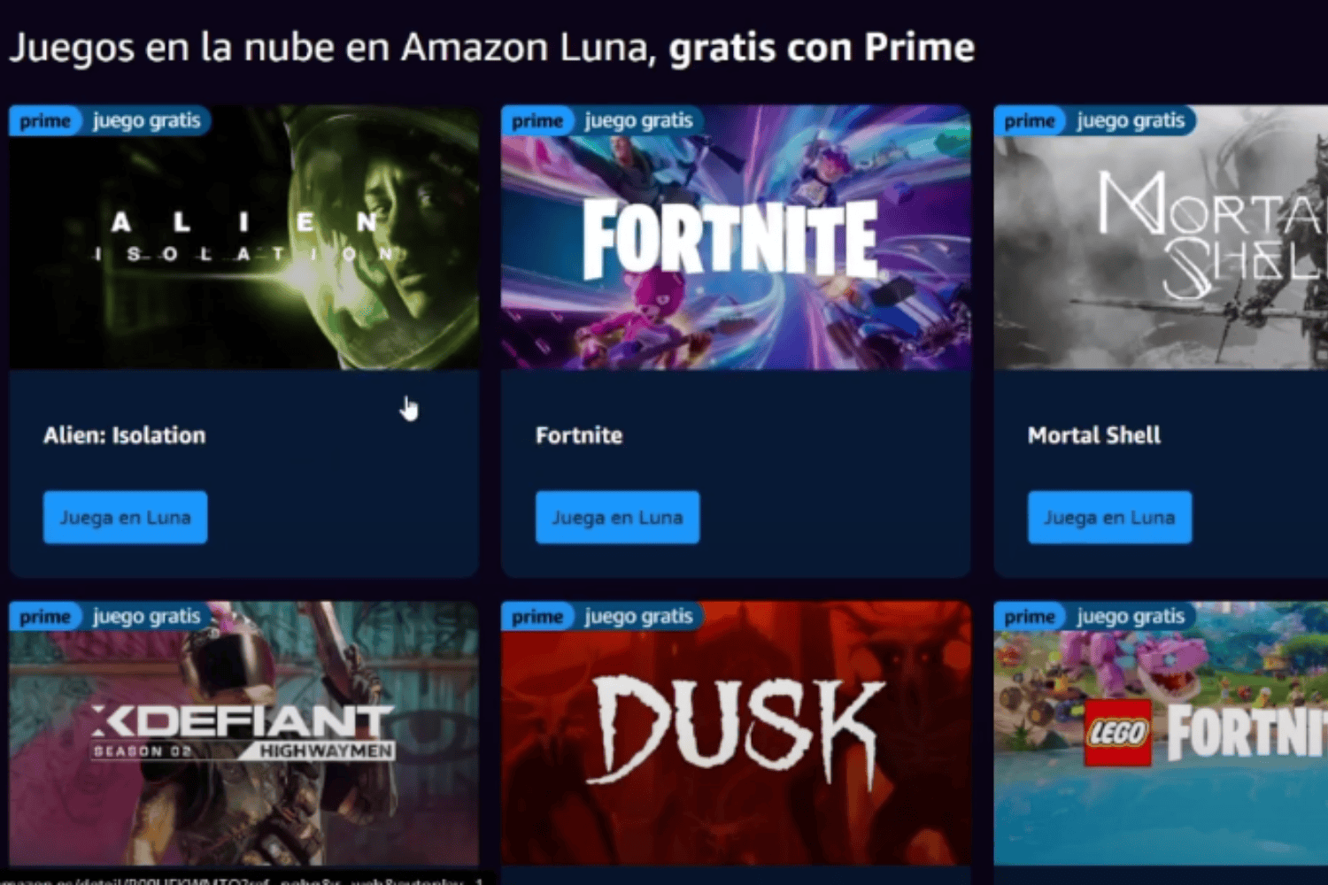 Juegos gratis amazon prime gaming