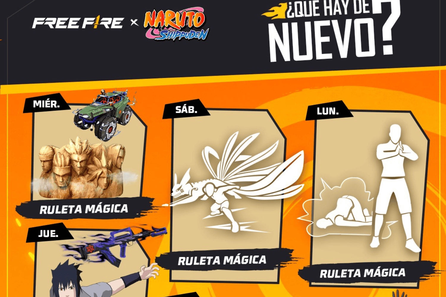 Free Fire Naruto nuevo