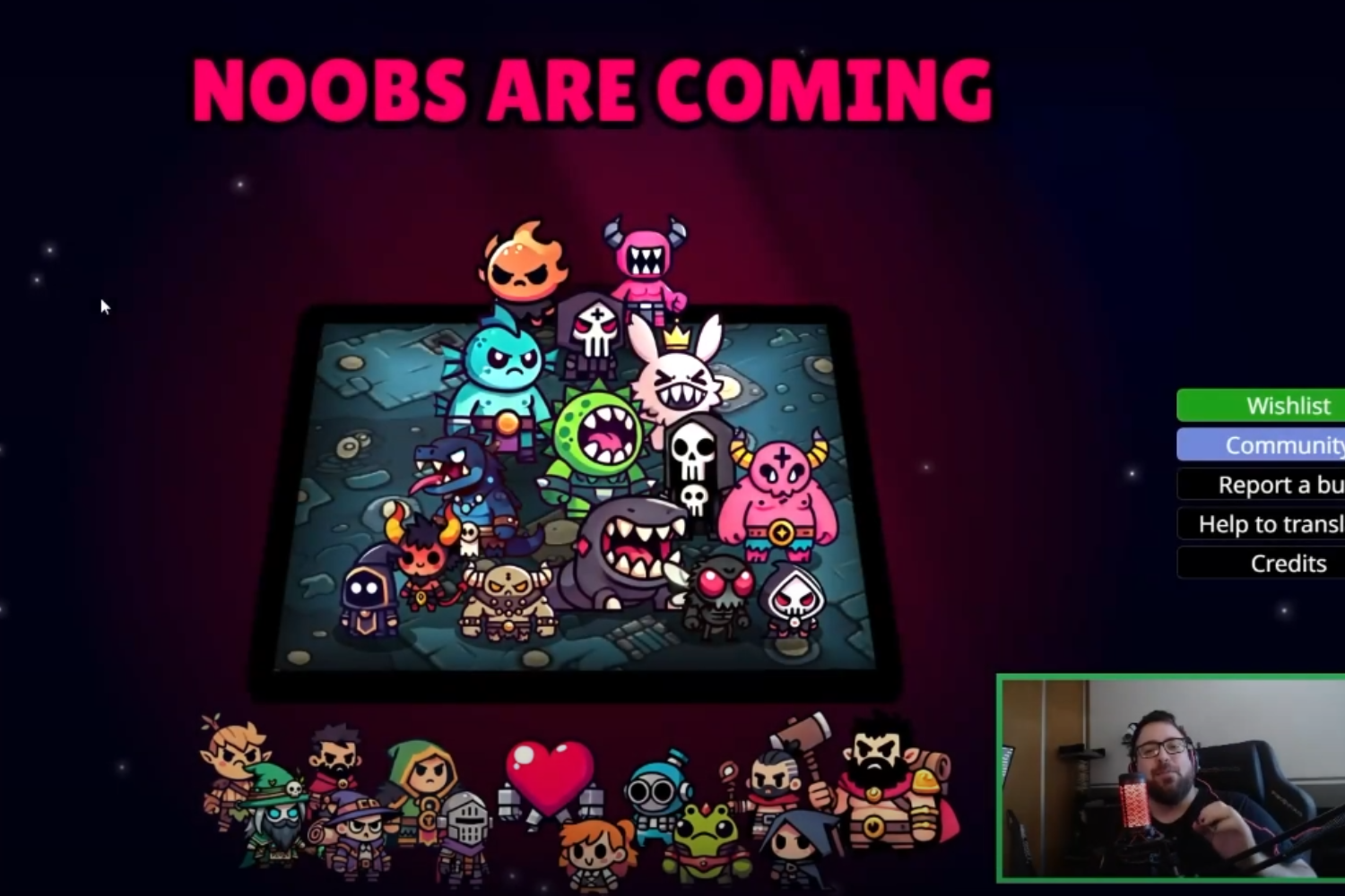 Conviértete en el jefe final definitivo en Noobs Are Coming