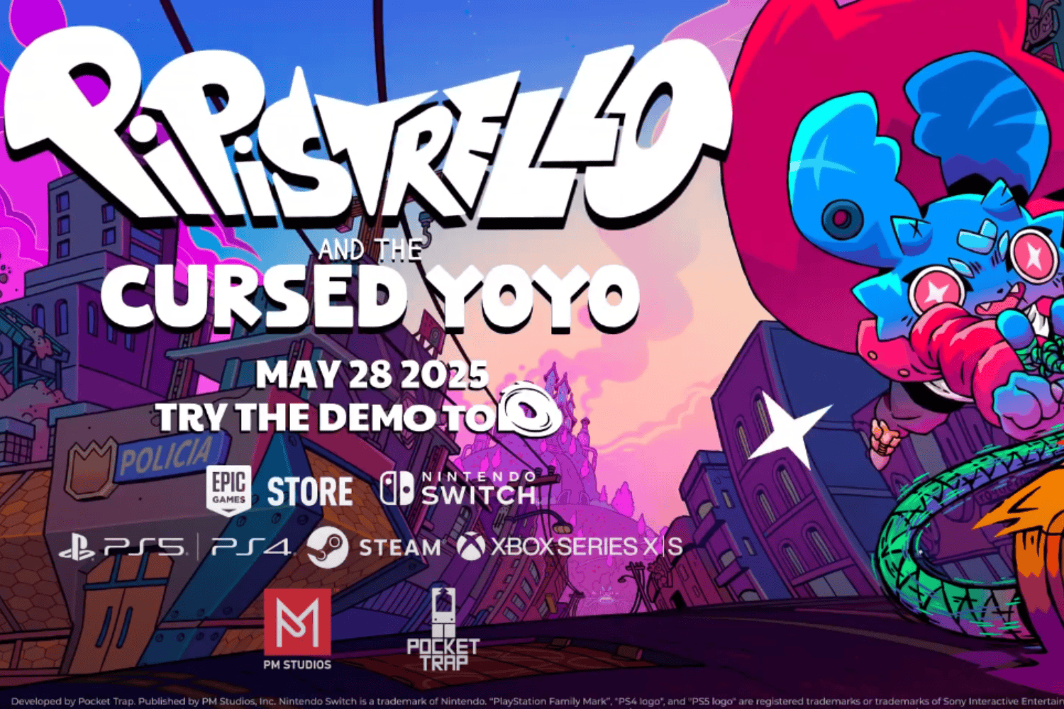 Un Zelda clásico con neones y un yo-yo fuera de control: Pipistrello and the Cursed Yoyo llega a consolas y PC