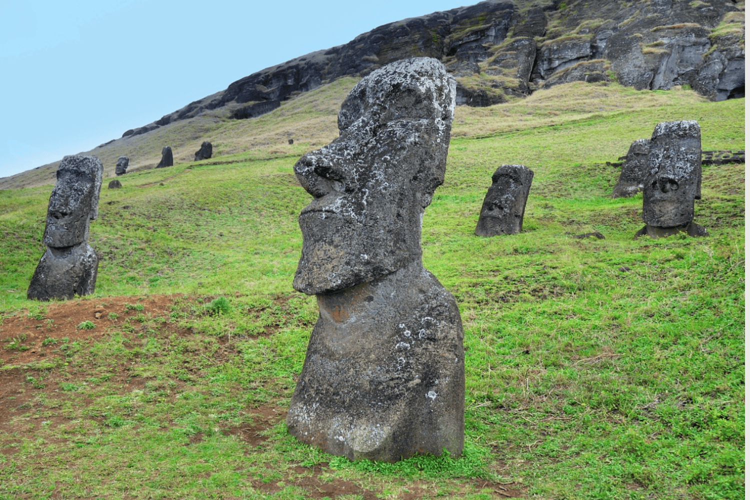 Descifran el enigma del “moai caminante”: cómo los antiguos habitantes de la Isla de Pascua movieron las estatuas gigantes