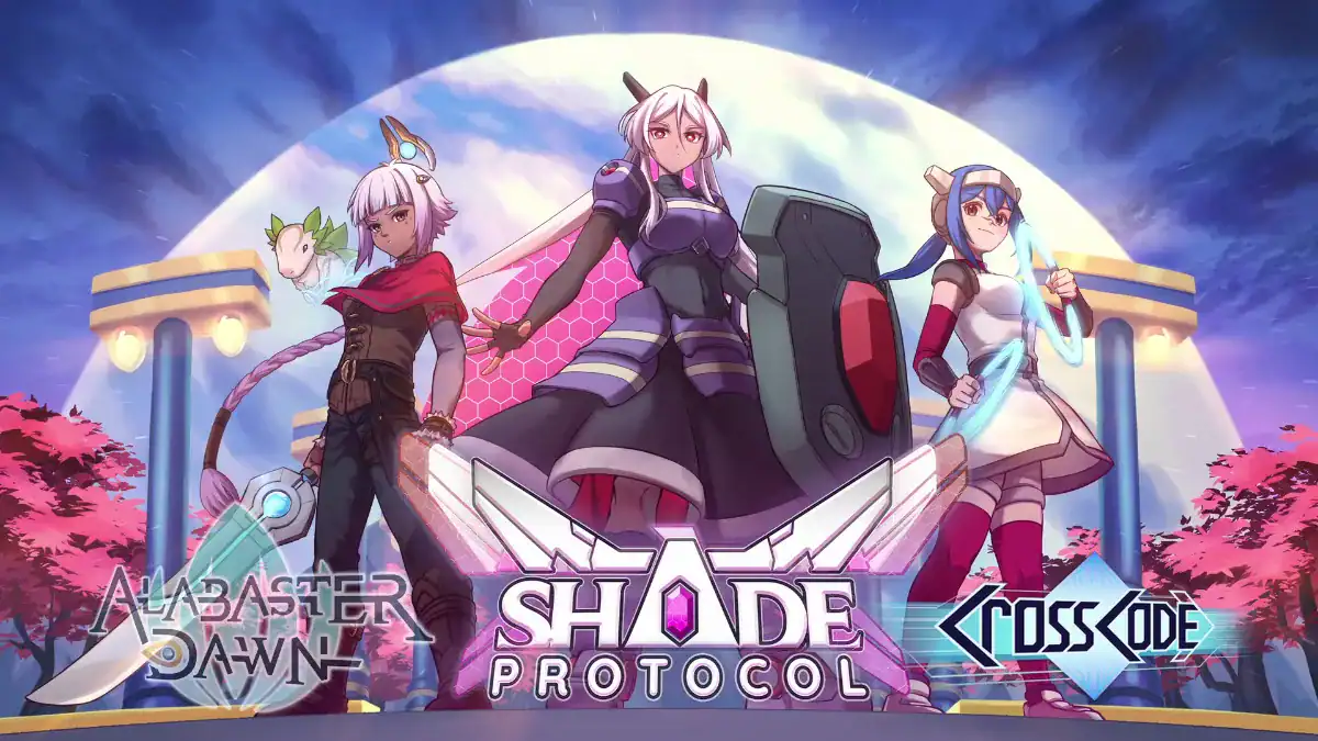 SHADE Protocol, CrossCode y Alabaster Dawn anuncian una colaboración — y el metroidvania de ciberfantasía abre su Kickstarter el 4 de junio