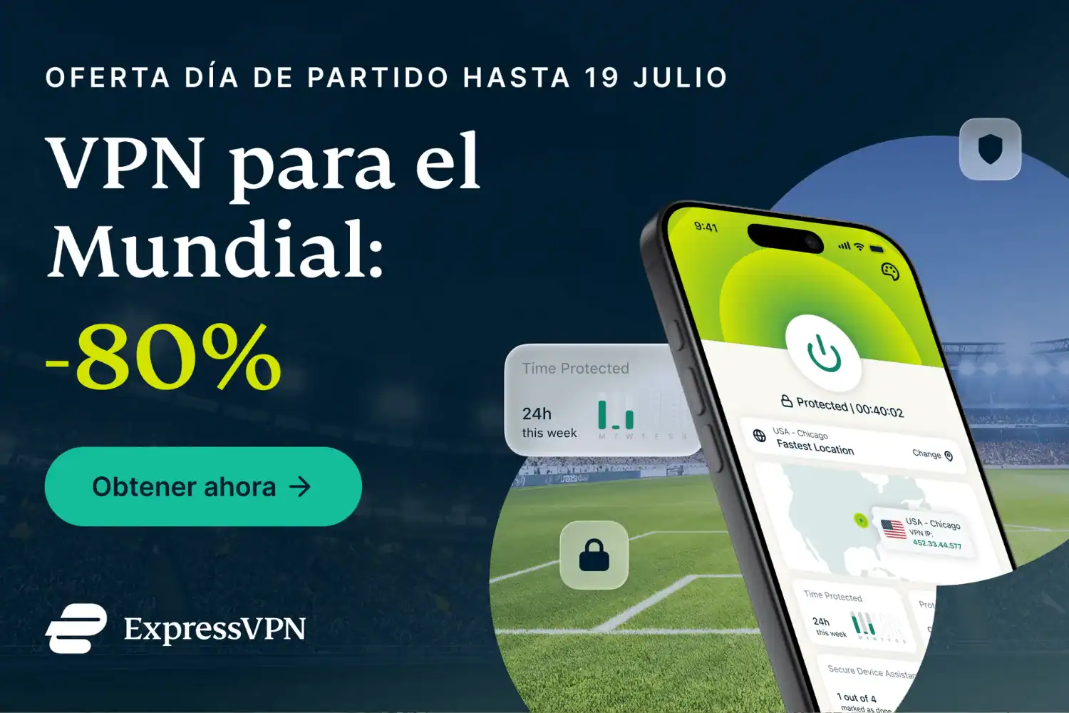 ExpressVPN descuento mundial 2026
