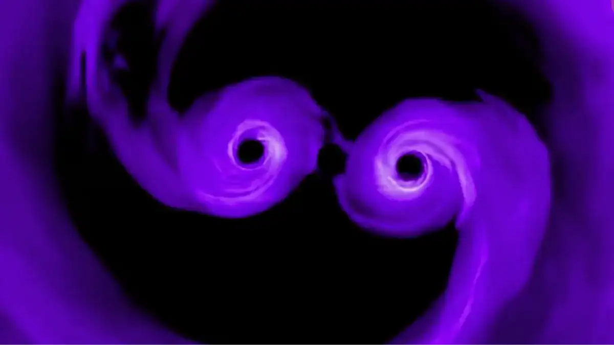 James Webb detectó tres agujeros negros devorando materia en una sola galaxia cuando el universo tenía apenas 1.200 millones de años