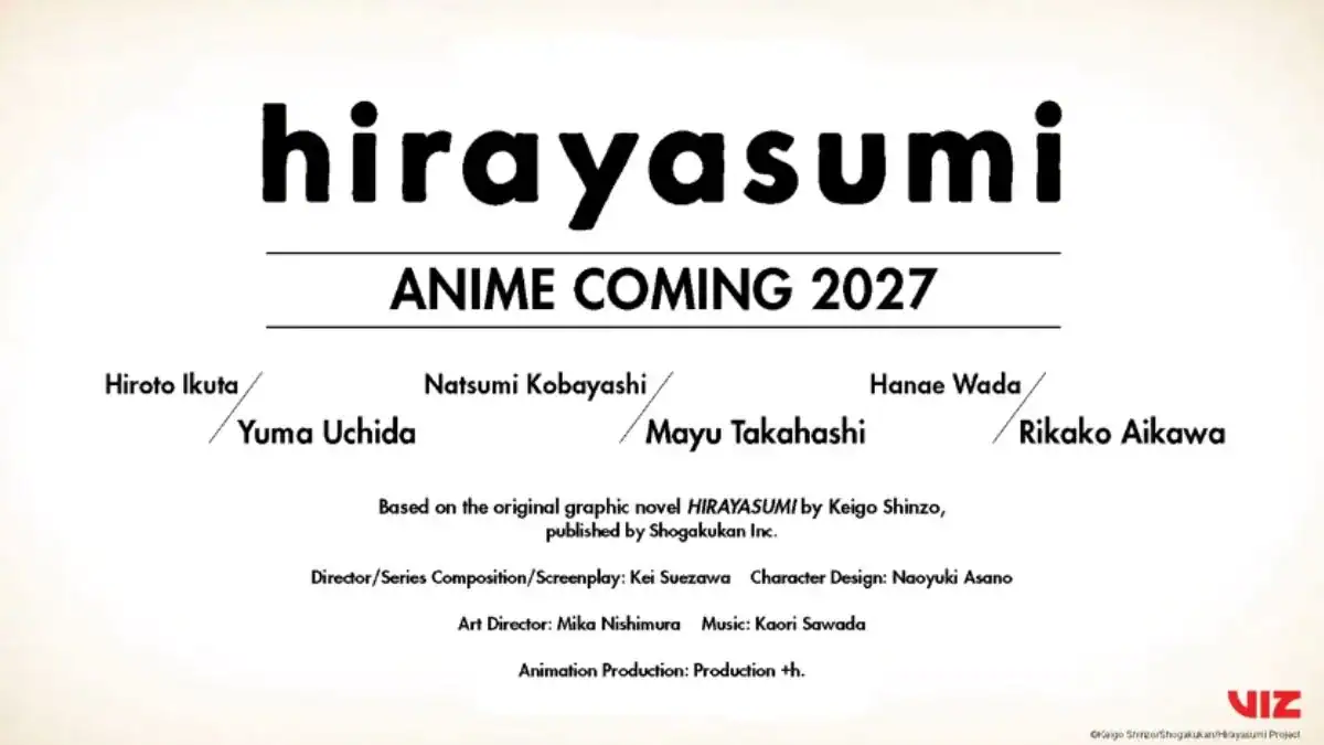 Hirayasumi revela su segundo tráiler y confirma fecha de estreno en televisión