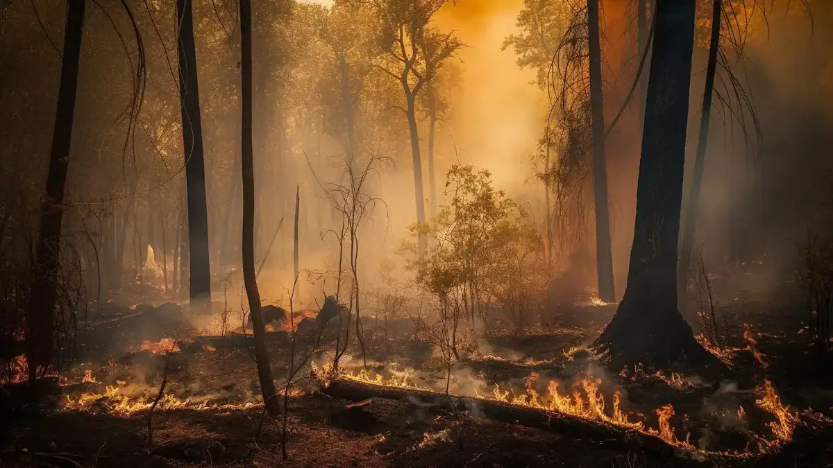 Los incendios golpean una enorme parte del hábitat del orangután de Borneo