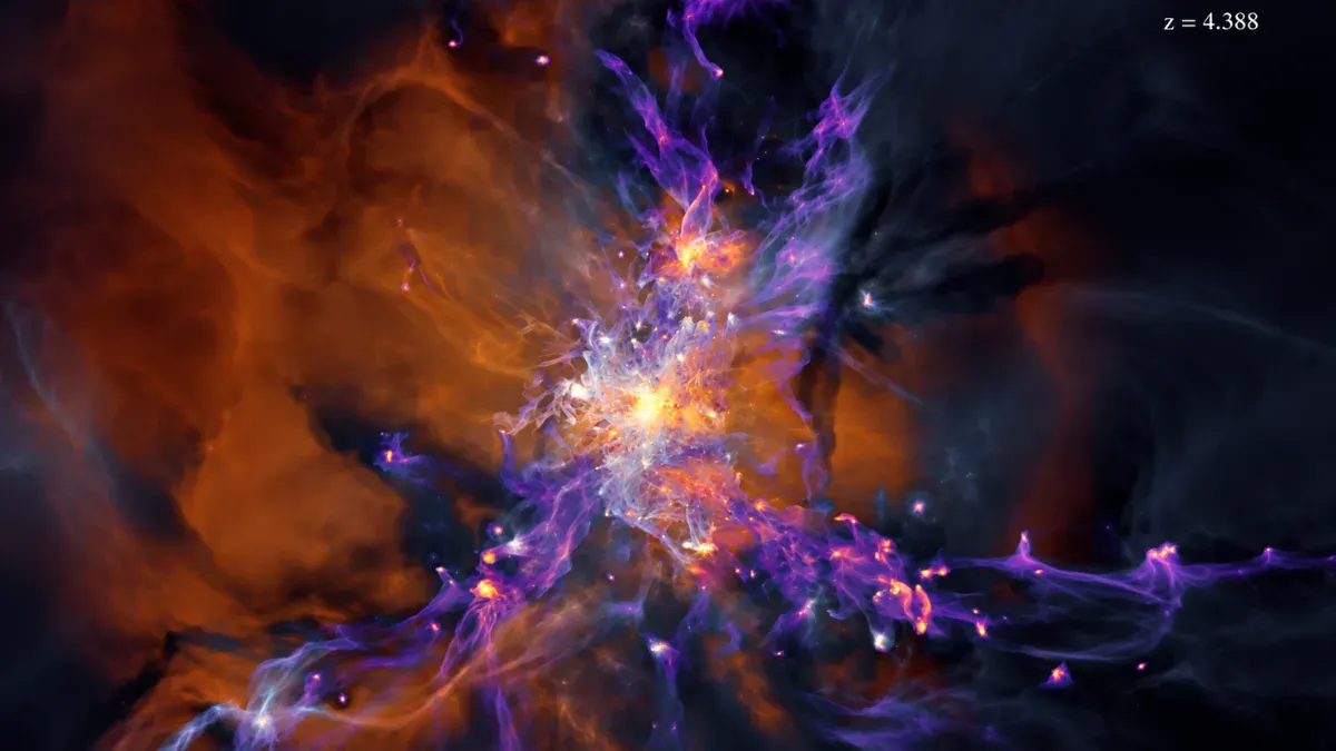 Una simulación recrea el amanecer cósmico con un detalle nunca visto: así pudo nacer una galaxia como la Vía Láctea