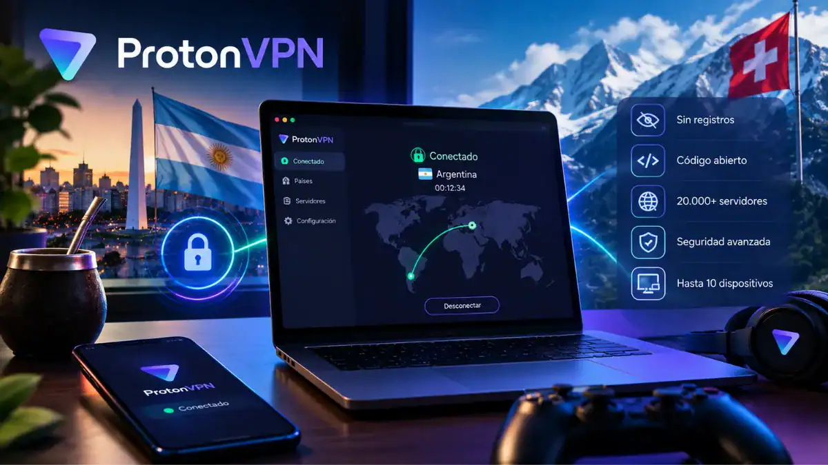 Mejor VPN para Argentina en 2026: por qué ProtonVPN es una de las más sólidas